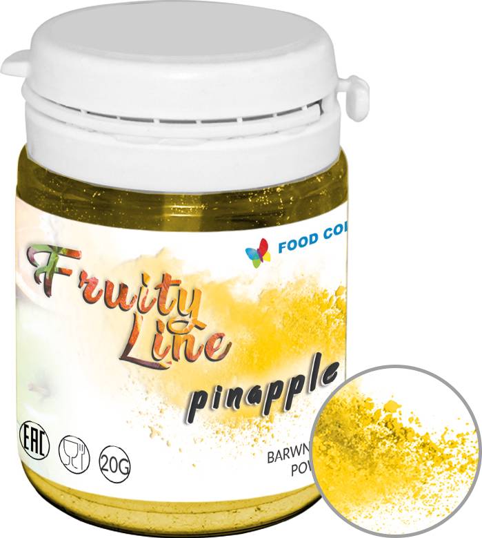 Přírodní prášková barva Food Colours FruityLine (20 g) Pineapple WS-PN-006 dortis dortis