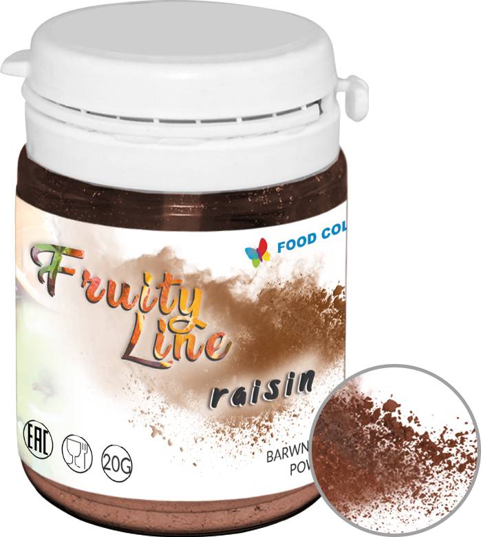 Přírodní prášková barva Food Colours FruityLine (20 g) Raisin WS-PN-051 dortis dortis