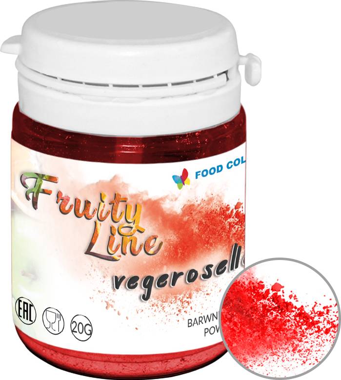 Přírodní prášková barva Food Colours FruityLine (20 g) Vegeroselle WS-PN-021 dortis dortis