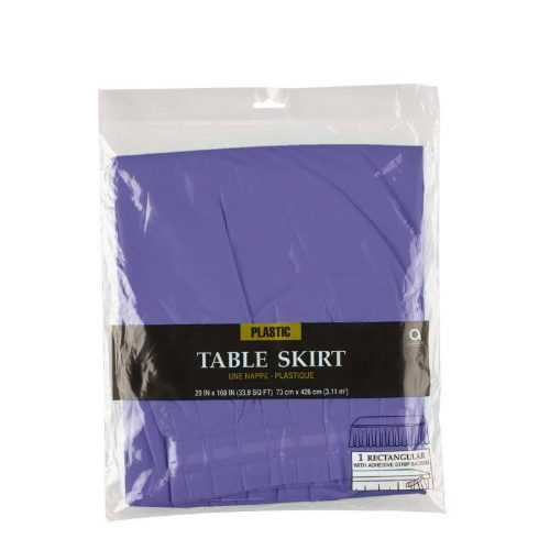 Rautová sukně na stůl pastelově fialová 426 x73cm Amscan