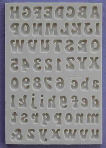 Silikonová forma abeceda font Fun Alphabet Moulds