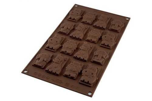 Silikonová forma na čokoládu zvířátka safari Silikomart