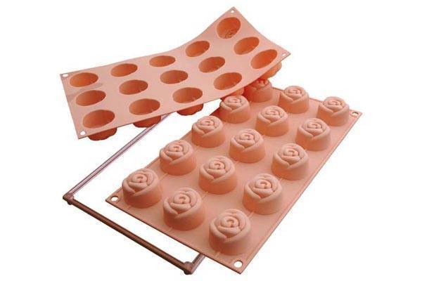 Silikonová forma na dortíky – růžičky Silikomart