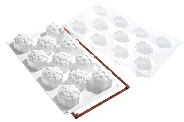 Silikonová forma na dortíky – sněhové vločky Silikomart