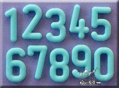 Silikonová formička číslice Alphabet Moulds