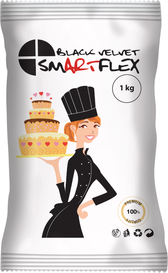 Smartflex Black Velvet Vanilka 1 kg v sáčku 0302 dortis dortis