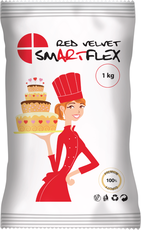 Smartflex Red Velvet Vanilka 1 kg v sáčku 0301 dortis dortis