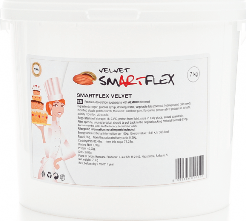 Smartflex Velvet Mandle 7 kg (Potahovací a modelovací hmota na dorty) 0047 dortis dortis