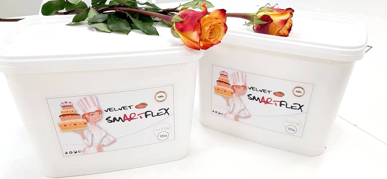 Smartflex Velvet Vanilka 10 kg (Potahovací a modelovací hmota na dorty) 0120 dortis dortis