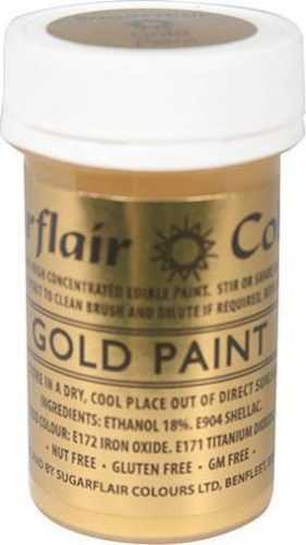 Tekutá glitterová barva Sugarflair (20 g) Gold Paint T308 dortis dortis