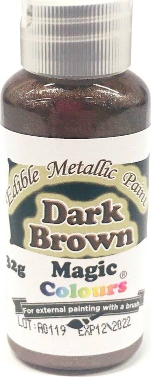 Tekutá metalická barva Magic Colours (32 g) Dark Brown EPBRN dortis dortis