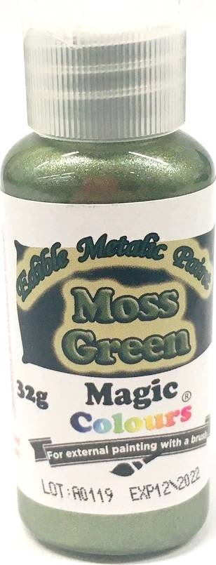 Tekutá metalická barva Magic Colours (32 g) Moss Green EPMSS dortis dortis