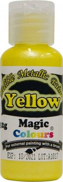 Tekutá metalická barva Magic Colours (32 g) Yellow EPYEL dortis dortis
