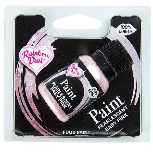 Tekutá metalická barva Pearlescent Baby Pink 25ml Rainbow Dust