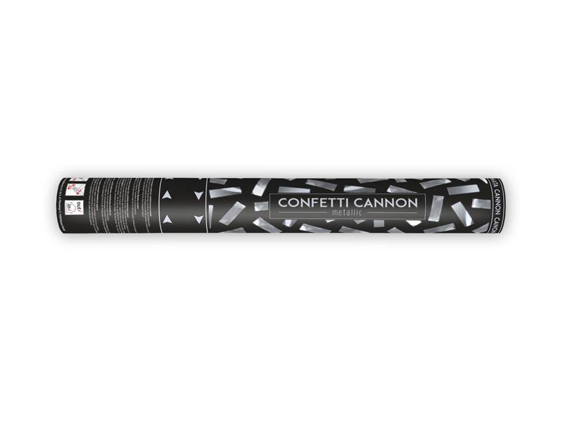 Vystřelovací konfety - kanon - 40cm stříbrné PartyDeco