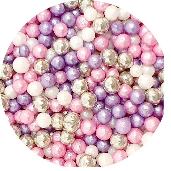 Cukrové perličky Weinkle ice pink 80g Scrumptious