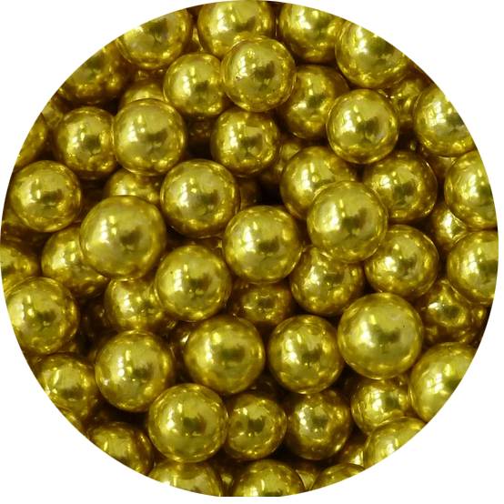 Cukrové perličky zlaté 6mm 80g Scrumptious