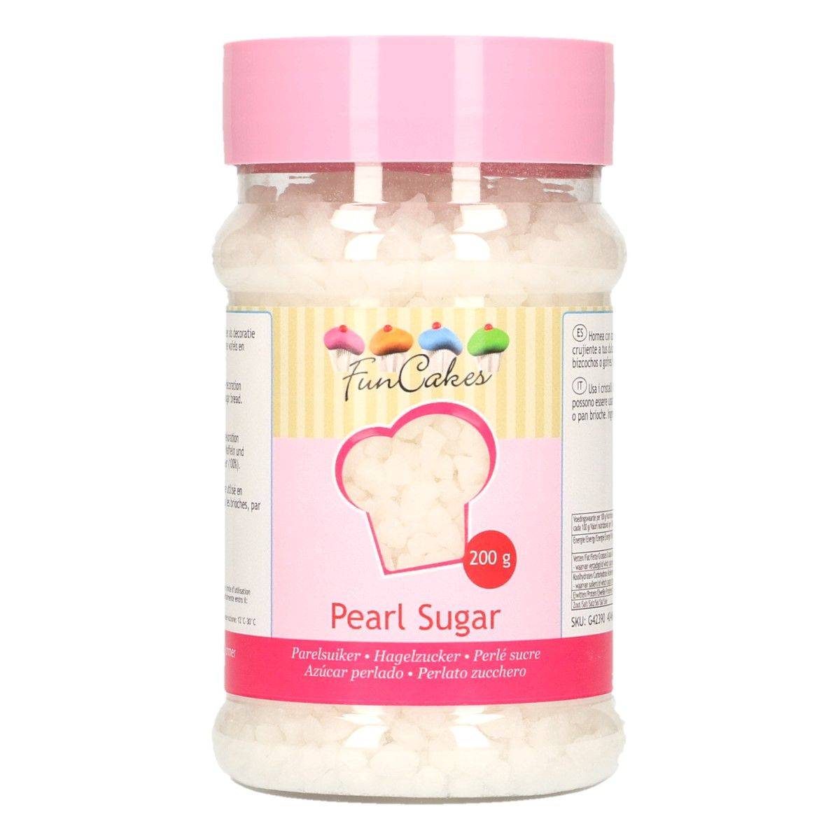 Dekorační perlový cukr 200g 4 - 6 mm FunCakes
