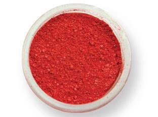 Prachová barva lesklá – červená EKO balení 2g PME