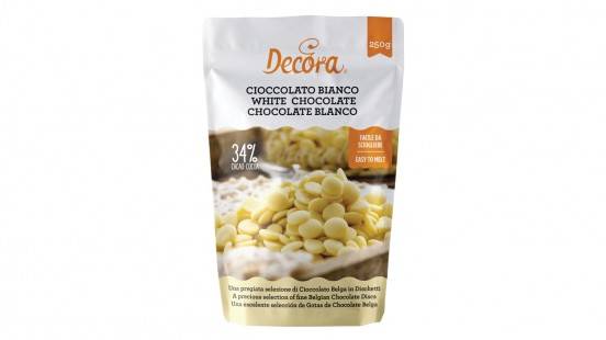 Belgická bílá čokoláda 34% 250g Decora