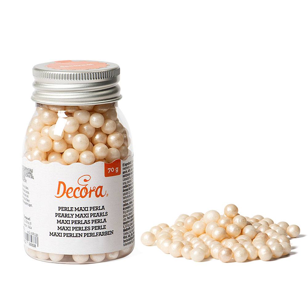 Cukrové zdobení perleťové perly 70g Decora