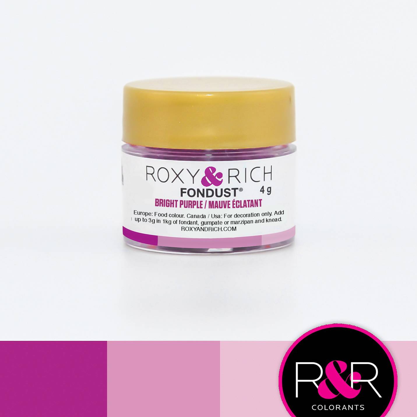 Prachová barva 4g světle fialová Roxy and Rich