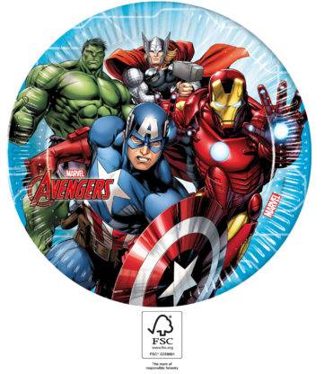 Papírový talíř na párty 23cm Avengers Procos