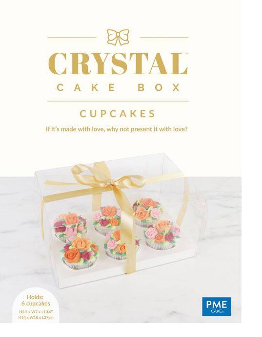 Průhledná krabice na cupcakes 6ks