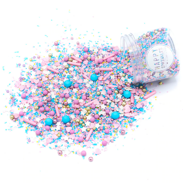 Zdobení cukrová vata 90g Happy Sprinkles