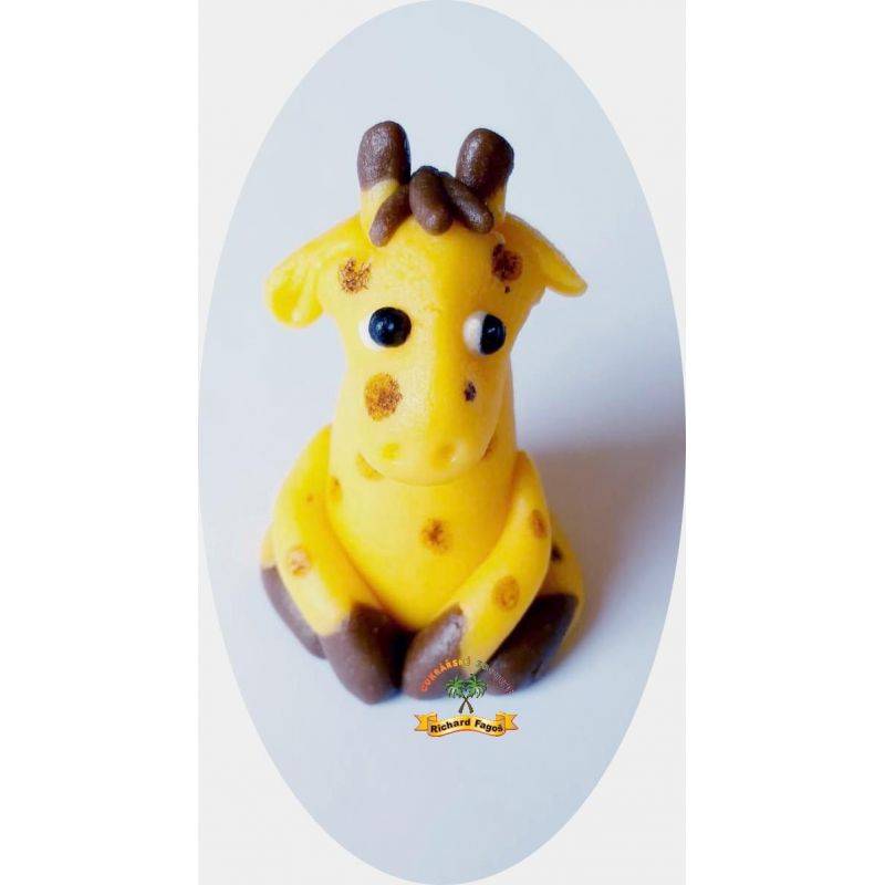 Figurka na dort žirafa 3D 60g z kokosové hmoty Fagos