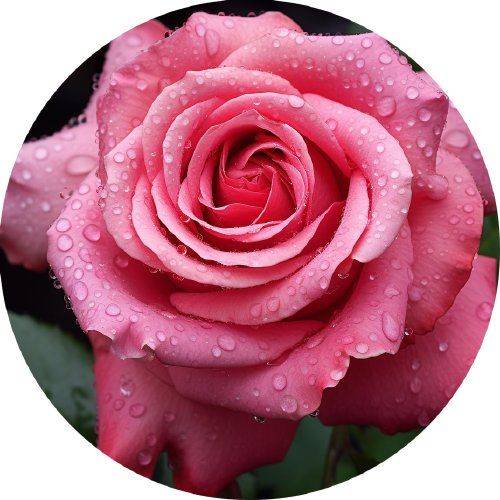 Jedlý papír růže růžová 19