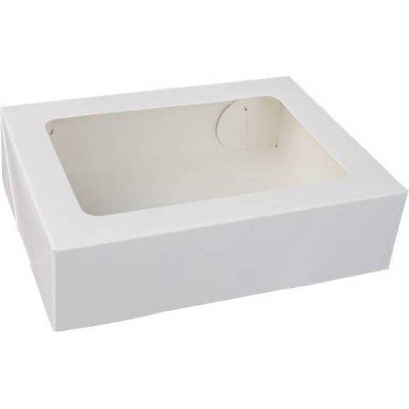 Krabička na makronky bílá 23 x 18 x 5 cm (na 12 kusů) dortis