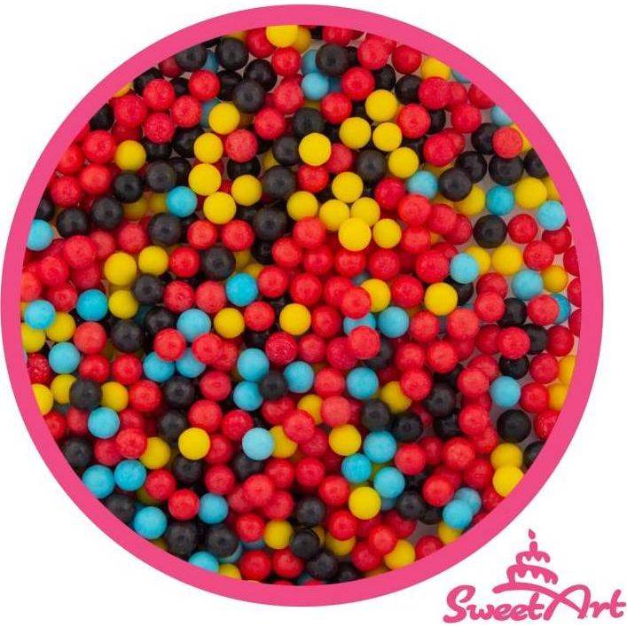 SweetArt cukrové perly Cars mix 5 mm (80 g) dortis