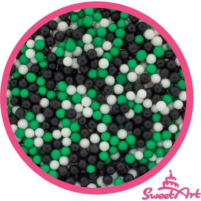 SweetArt cukrové perly Football mix 5 mm (80 g) dortis
