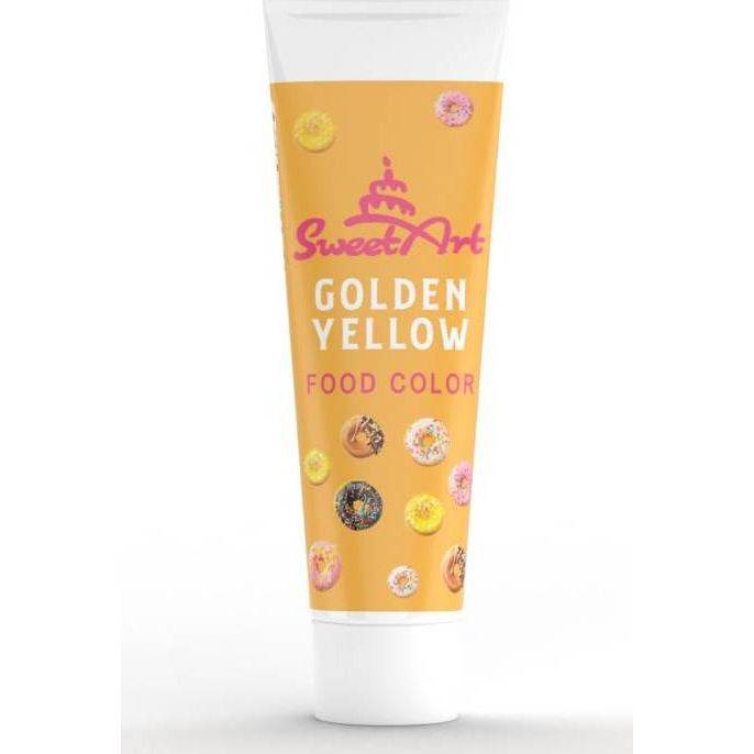 SweetArt gelová barva tuba Golden Yellow (30 g) dortis