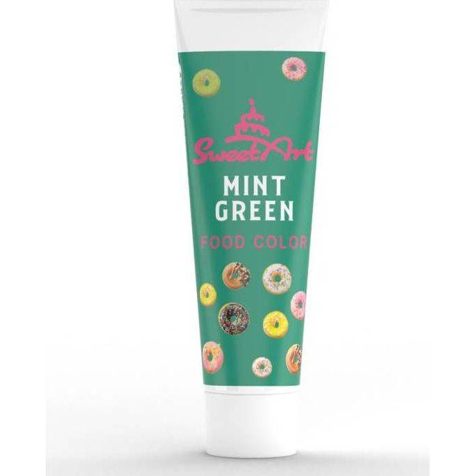 SweetArt gelová barva tuba Mint Green (30 g) dortis