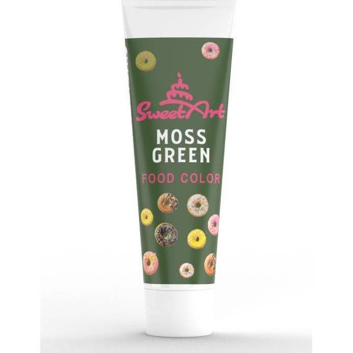 SweetArt gelová barva tuba Moss Green (30 g) dortis