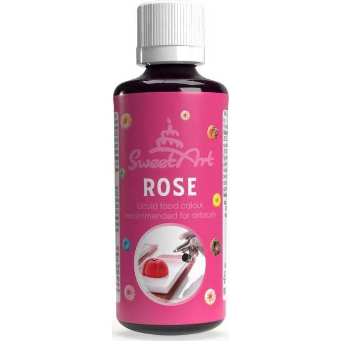 SweetArt airbrush barva tekutá Rose (90 ml) - dortis
