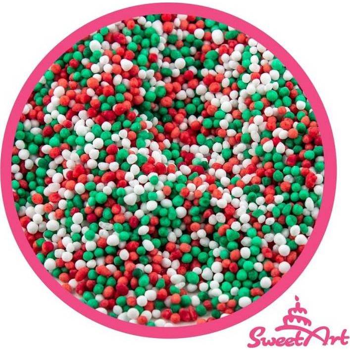 SweetArt cukrový máček Christmas mix (90 g) - dortis