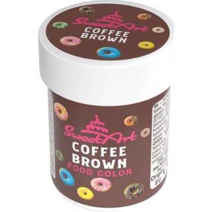 SweetArt gelová barva Coffee Brown (30 g) - dortis