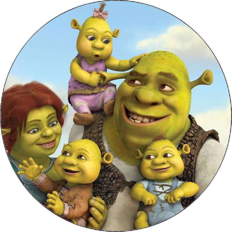 Jedlý papír Shrek a rodina 19