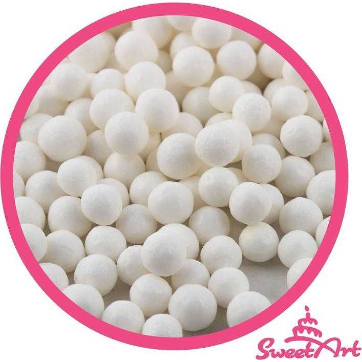 SweetArt cukrové perly bílé 7 mm (80 g) - dortis