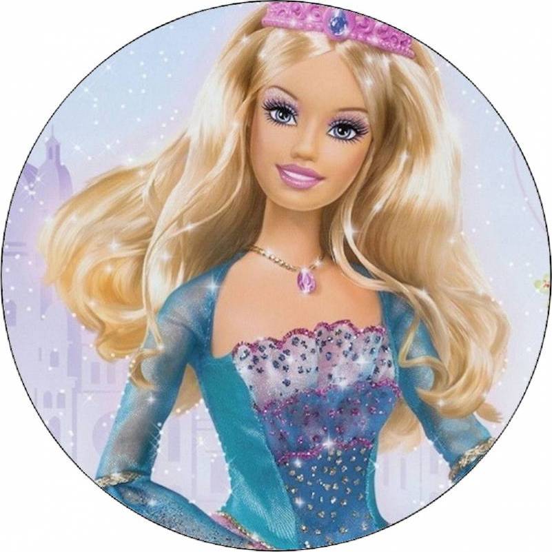 Jedlý papír Barbie princezna 19