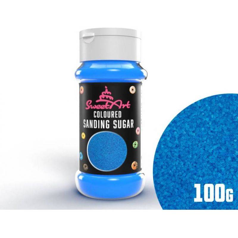 SweetArt dekorační cukr oceánsky modrý (100 g) - dortis