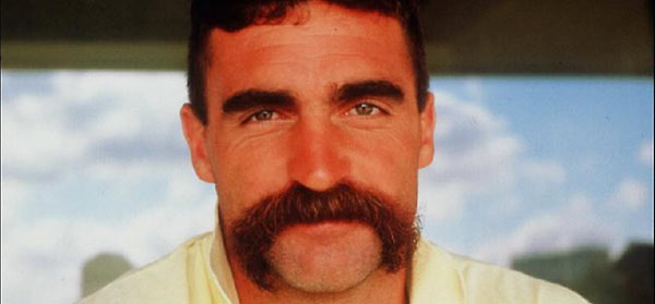 Merv Hughes with best moustache