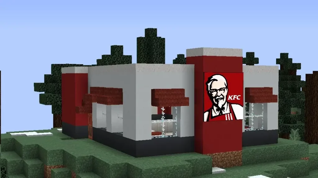 mineraft building ideas KFC