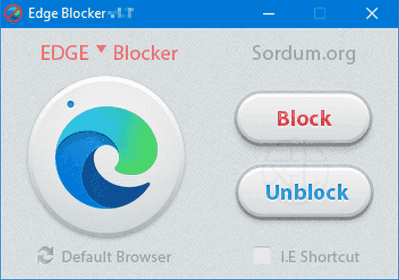 Read more about the article Edge Blocker 1.7 免安裝版 – 禁止 Win10 Edge 瀏覽器執行