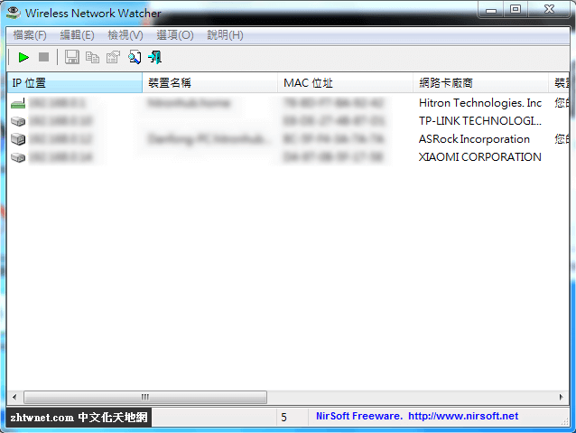 Read more about the article Wireless Network Watcher 2.26 免安裝中文版 – 無線網路監控工具