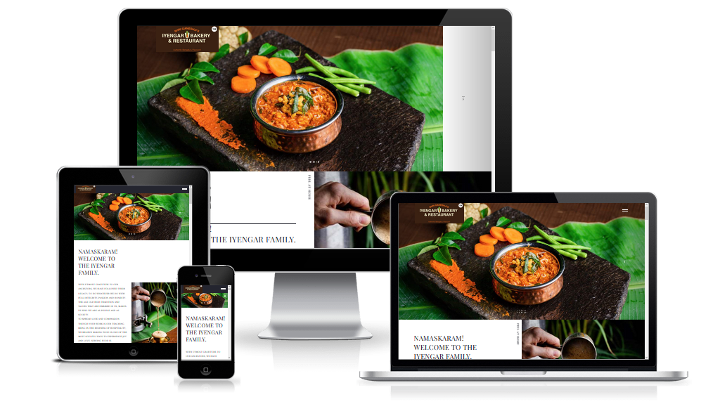 sample web design for bakery business