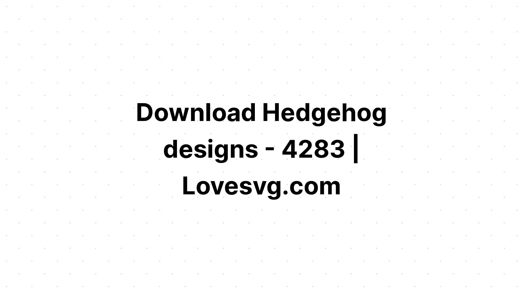 Hedgehog Mandala Svg Free Design Layered Svg Cut File